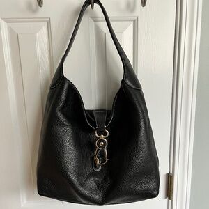 Dooney & Bourke Belvedere Pebbled Leather Bag with Gold Hardware - Black